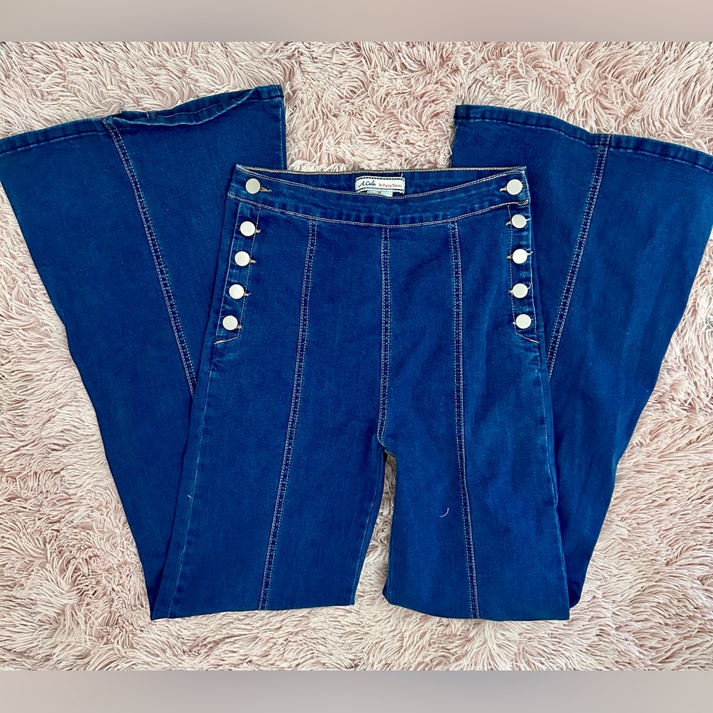 Dark Blue Flare Jeans